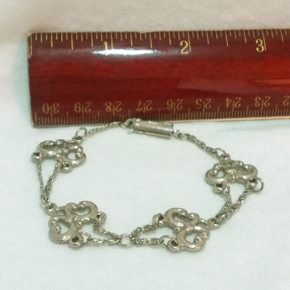 Silver toned bracelet